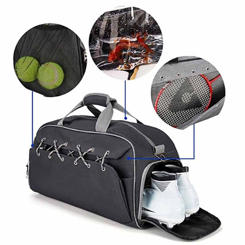 2 how are sports bags with shoe compartments made