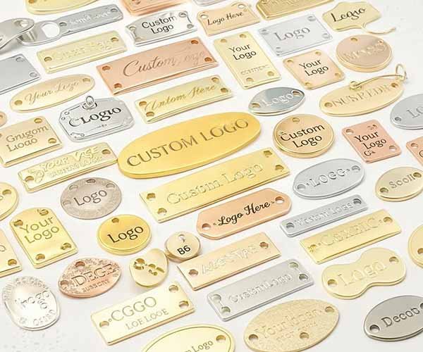 7. metal logo plate