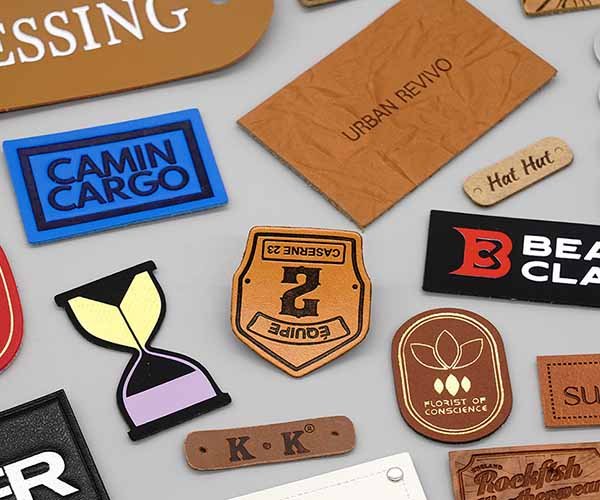 4. woven and leather labels
