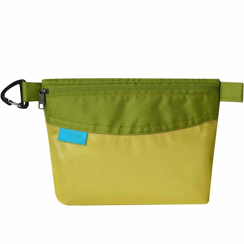 6. recycled polyester travel pouches