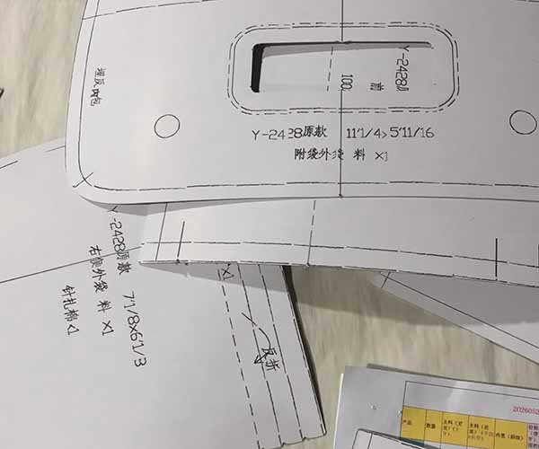 2. material confirmation and pattern making