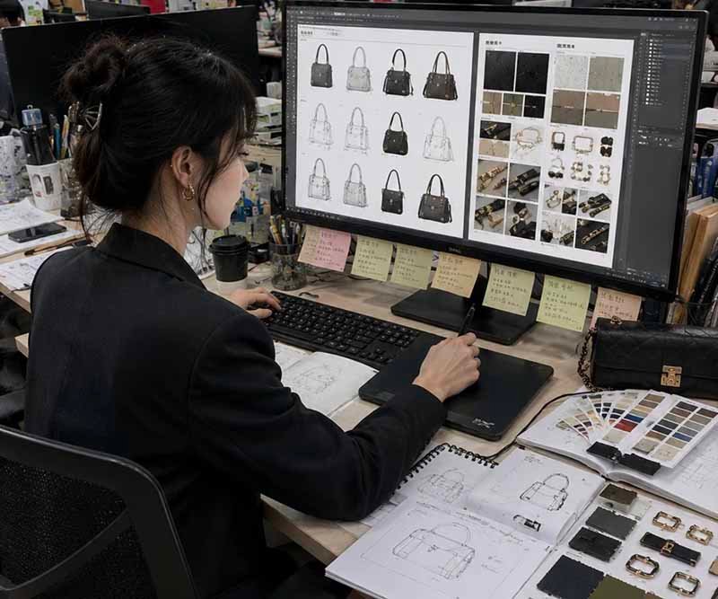 2. what luxury bag line development includes