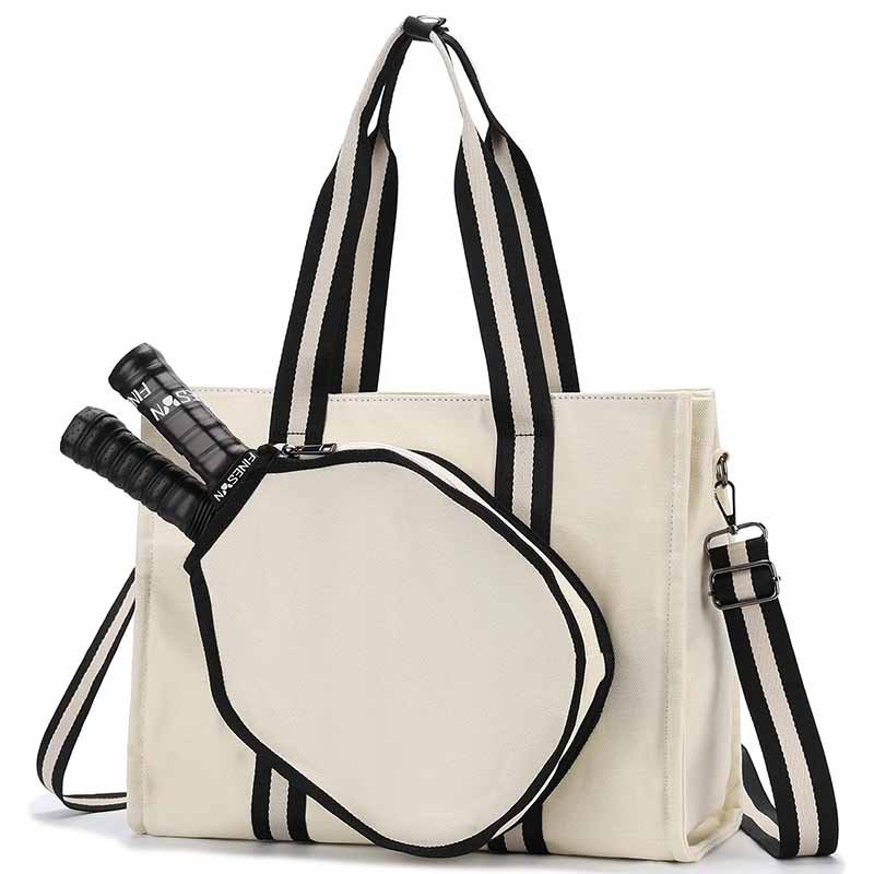3. canvas pickleball tote bag