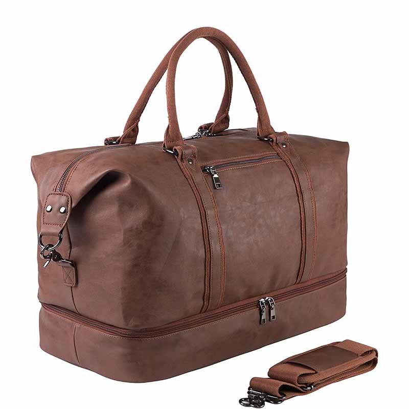 3. pu leather weekender