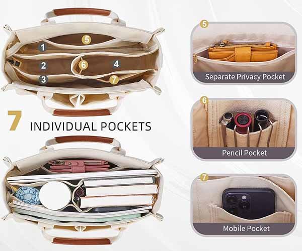 6. stationery pockets