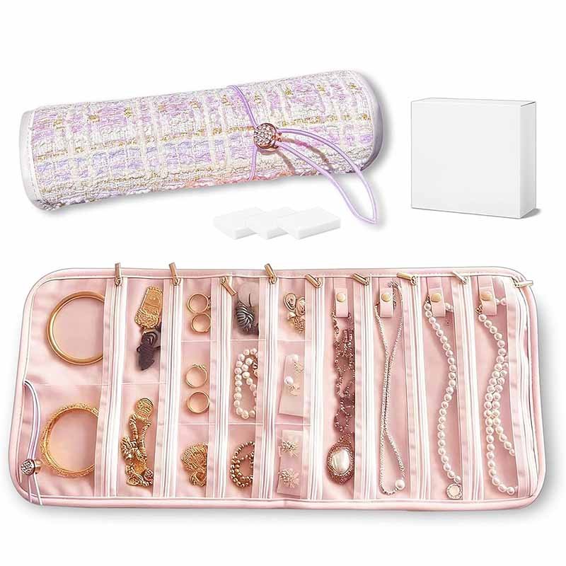 8. travel jewelry rolls