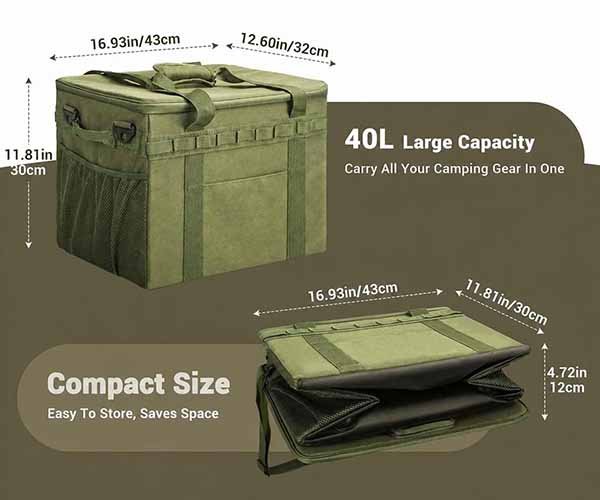 9. folded and packed size
