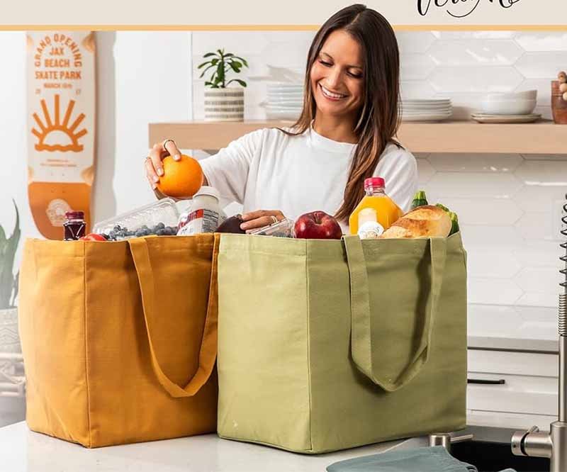 reusable canvas bags