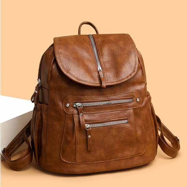 leather backpack