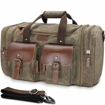 canvas duffle bag