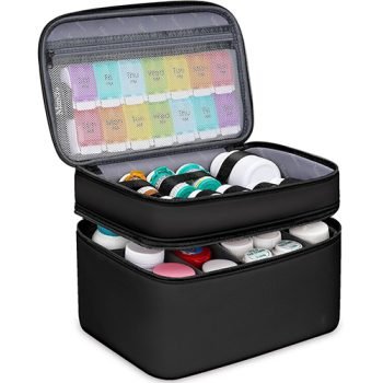 Custom Dual Layers Medicine Organizer Bag