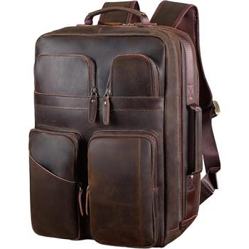 Custom Leather Laptop Backpack