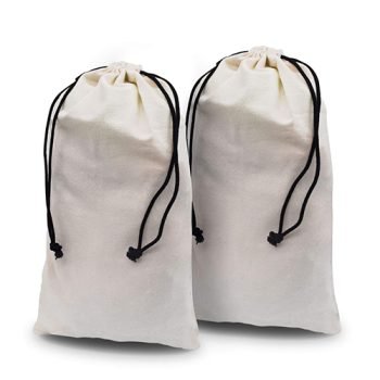 Custom canvas drawstring shoe bag