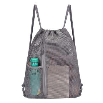 Custom mesh drawstring gym bag